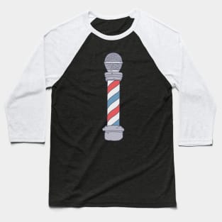 Barbershop - Barber Pole - A Cappella Microphone Baseball T-Shirt